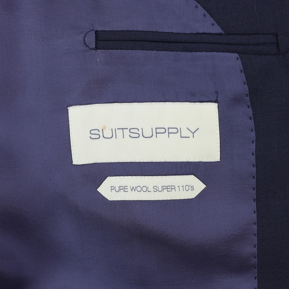 SuitSupply Suit 44L Blue Perennial Vitale Barberis Canonico 110's Wool - Picture 11 of 16